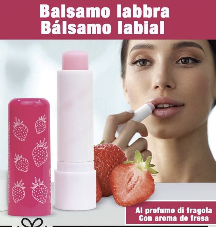 balsamo labbra fragola